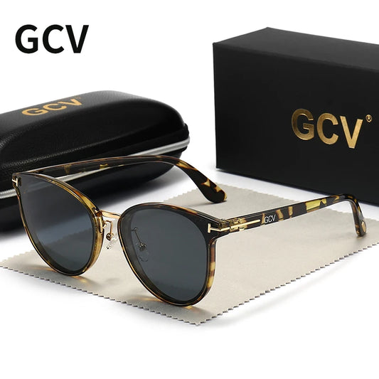 GCV Polarized Lady Cat Eye Sunglasses