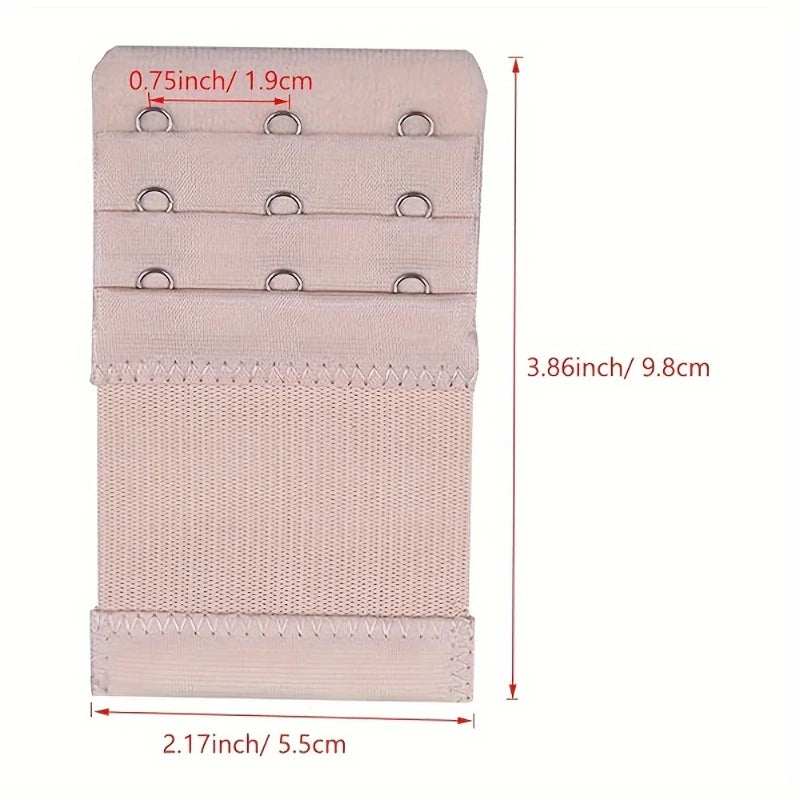 4PCS 3 Hooks Bra Strap Extenders