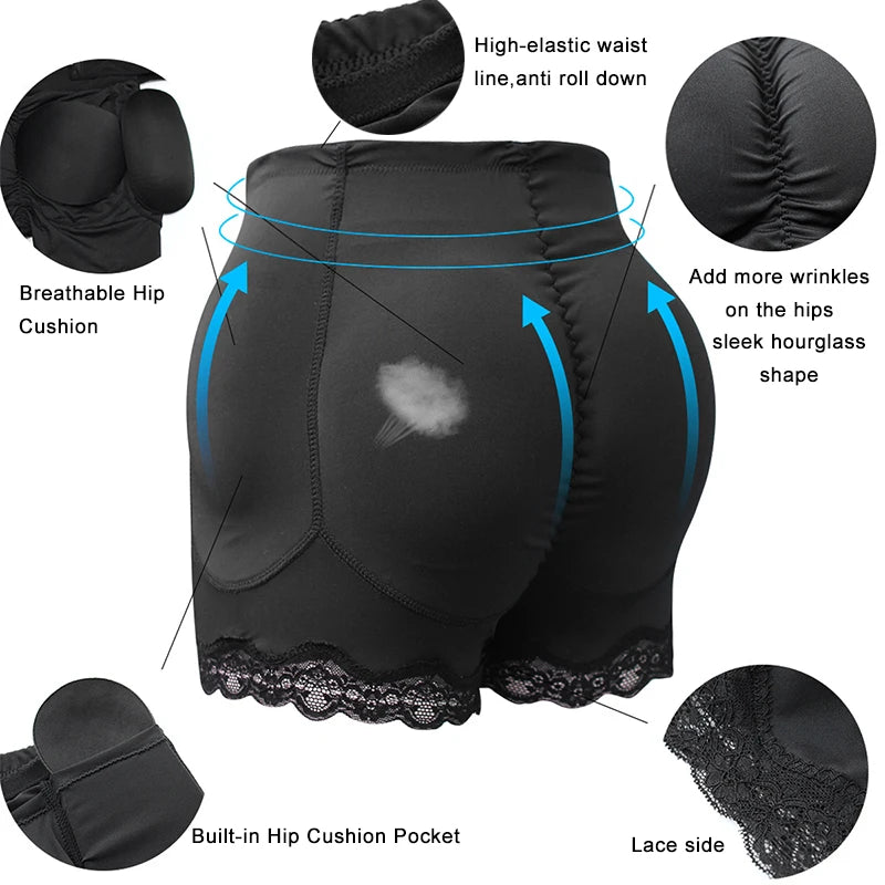 Body Shapewear, Fake Butt Lifter Panties