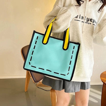 1pc Large Capacity Cute Shoulder Bag