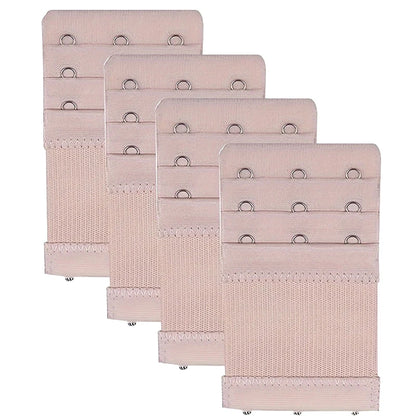 4PCS 3 Hooks Bra Strap Extenders