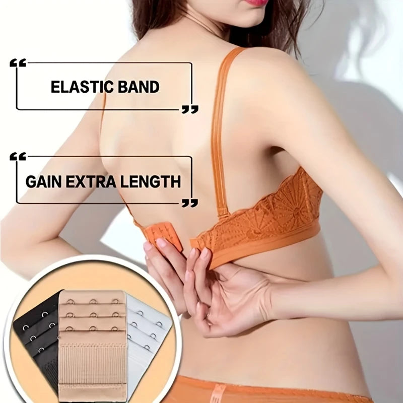 4PCS 3 Hooks Bra Strap Extenders