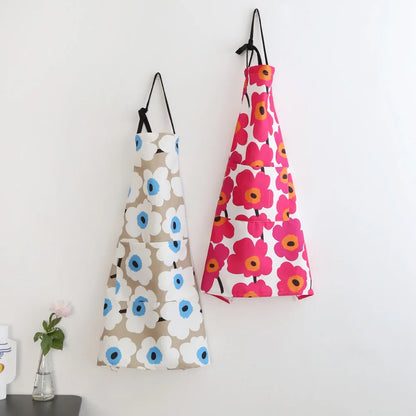 Kitchen Flower Aprons For Women