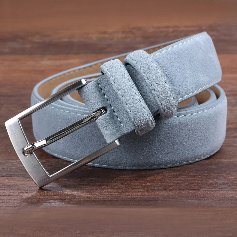 Cow Genuine Leather For Man And Lady With Oxford Fabric Strap