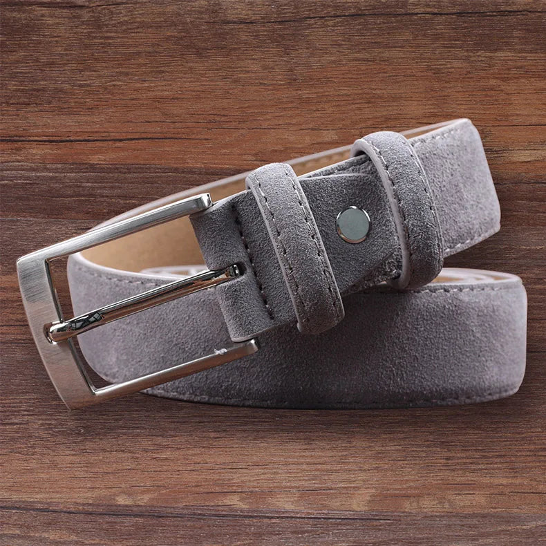 Cow Genuine Leather For Man And Lady With Oxford Fabric Strap